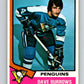 1974-75 O-Pee-Chee #241 Dave Burrows UER  Pittsburgh Penguins  V4835