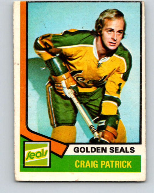 1974-75 O-Pee-Chee #262 Craig Patrick  California Golden Seals  V4873