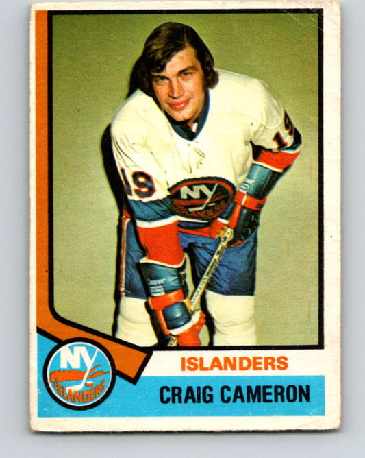 1974-75 O-Pee-Chee #263 Craig Cameron  New York Islanders  V4875