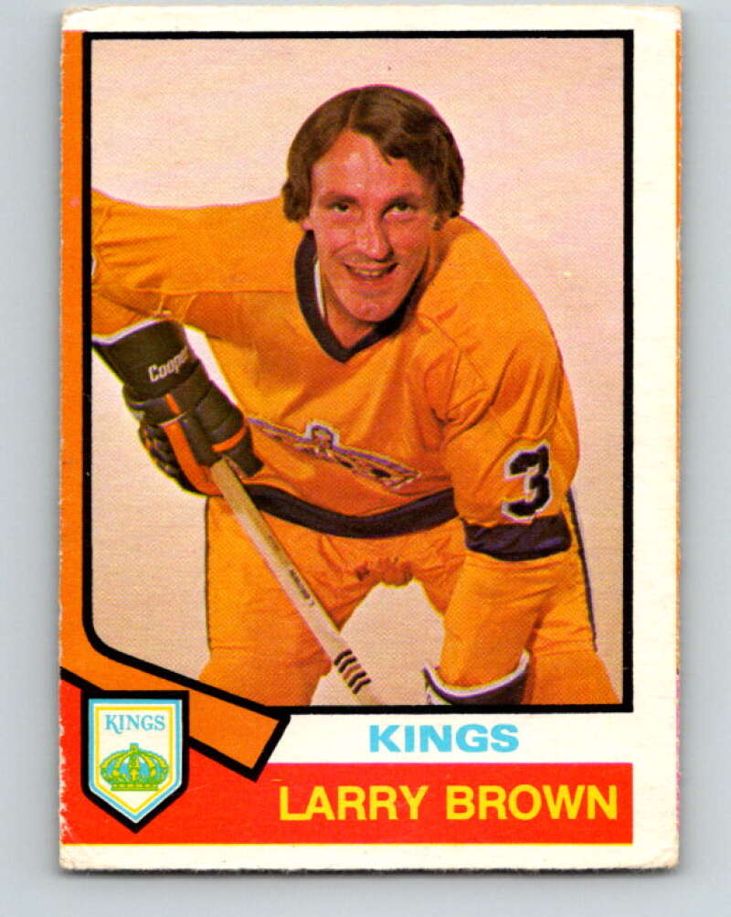 1974-75 O-Pee-Chee #271 Larry Brown  RC Rookie Los Angeles Kings  V4891