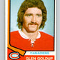 1974-75 O-Pee-Chee #275 Glenn Goldup  RC Rookie Montreal Canadiens  V4894