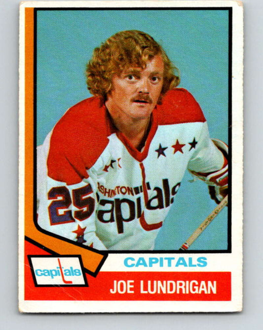 1974-75 O-Pee-Chee #277 Joe Lundrigan  RC Rookie Washington Capitals  V4897
