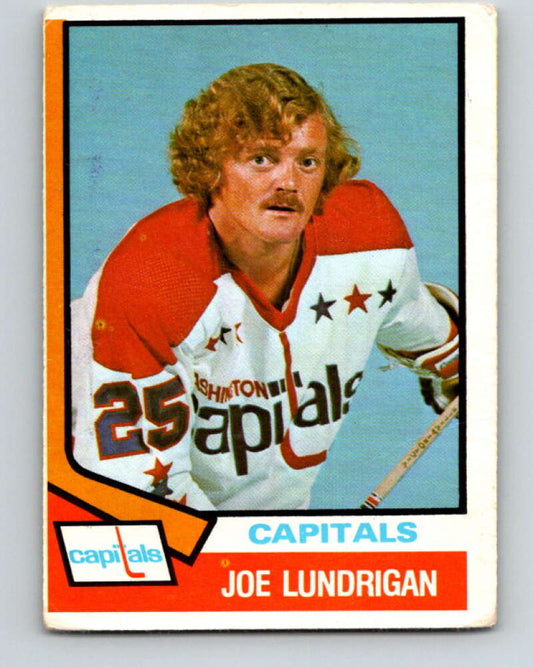 1974-75 O-Pee-Chee #277 Joe Lundrigan  RC Rookie Washington Capitals  V4898