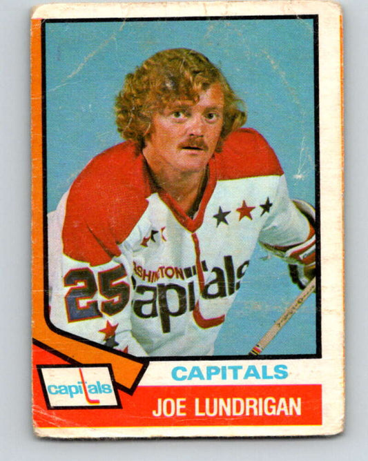 1974-75 O-Pee-Chee #277 Joe Lundrigan  RC Rookie Washington Capitals  V4899