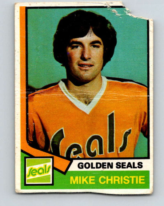 1974-75 O-Pee-Chee #278 Mike Christie  RC Rookie California Golden Seals  V4900
