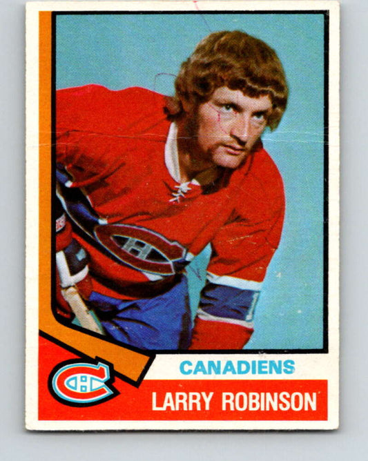 1974-75 O-Pee-Chee #280 Larry Robinson  Montreal Canadiens  V4905