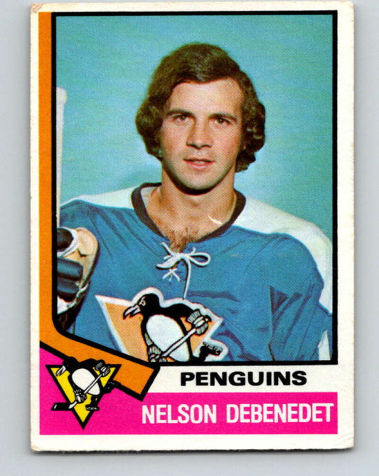 1974-75 O-Pee-Chee #293 Nelson DeBenedet  RC Rookie Pittsburgh Penguins  V4937