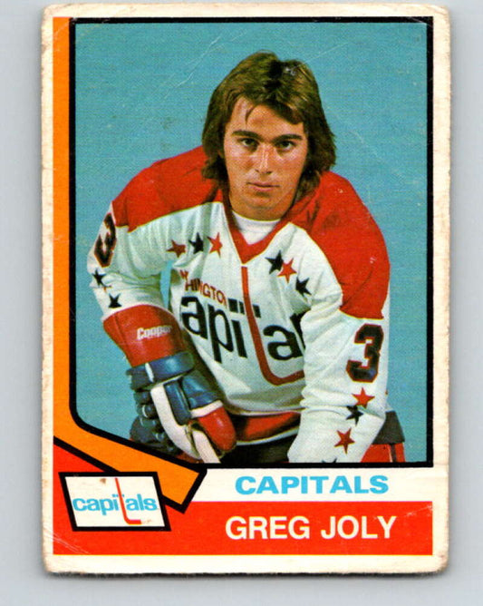 1974-75 O-Pee-Chee #294 Greg Joly  RC Rookie Washington Capitals  V4941