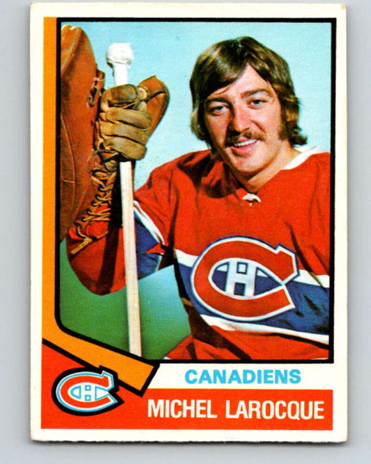 1974-75 O-Pee-Chee #297 Michel Larocque  RC Rookie Montreal Canadiens  V4944