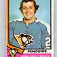 1974-75 O-Pee-Chee #299 Jean-Guy Lagace  RC Rookie Pittsburgh Penguins  V4950