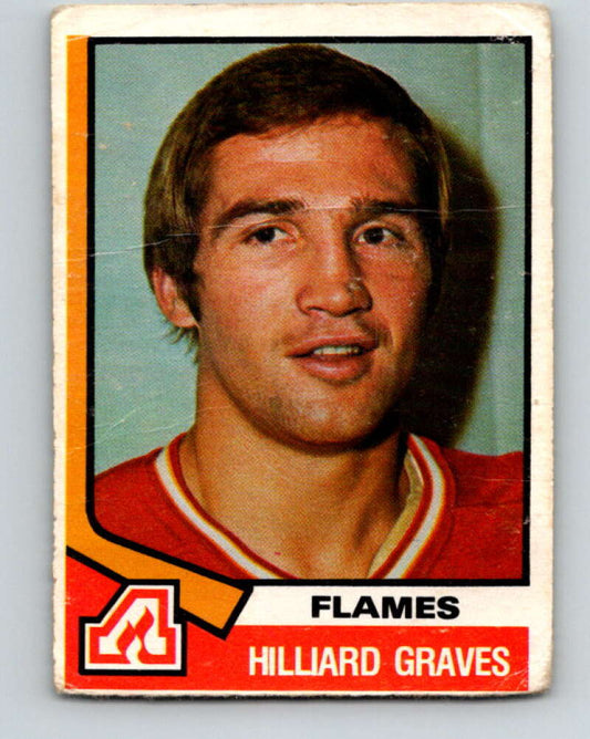 1974-75 O-Pee-Chee #306 Hilliard Graves  Atlanta Flames  V4959
