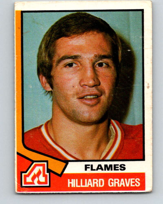 1974-75 O-Pee-Chee #306 Hilliard Graves  Atlanta Flames  V4960