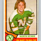 1974-75 O-Pee-Chee #308 Blake Dunlop  RC Rookie Minnesota North Stars  V4965
