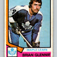 1974-75 O-Pee-Chee #310 Brian Glennie  Toronto Maple Leafs  V4972