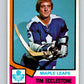1974-75 O-Pee-Chee #323 Tim Ecclestone  Toronto Maple Leafs  V4990