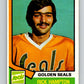1974-75 O-Pee-Chee #329 Rick Hampton  RC Rookie California Golden Seals  V5002