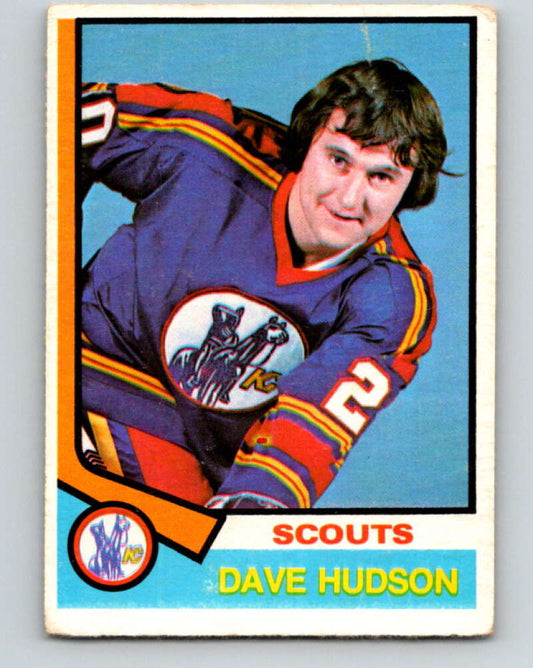 1974-75 O-Pee-Chee #335 Dave Hudson  Kansas City Scouts  V5013