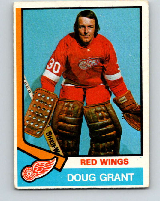 1974-75 O-Pee-Chee #347 Doug Grant  RC Rookie Detroit Red Wings  V5039