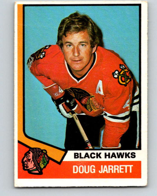 1974-75 O-Pee-Chee #351 Doug Jarrett  Chicago Blackhawks  V5048