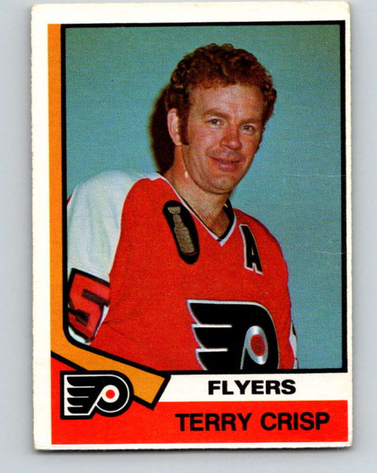 1974-75 O-Pee-Chee #352 Terry Crisp  Philadelphia Flyers  V5049