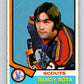 1974-75 O-Pee-Chee #362 Randy Rota  RC Rookie Kansas City Scouts  V5069