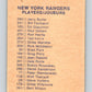1974-75 O-Pee-Chee #370 New York Rangers TC  New York Rangers  V5088