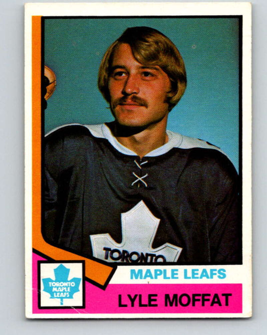 1974-75 O-Pee-Chee #379 Lyle Moffat  RC Rookie Toronto Maple Leafs  V5103