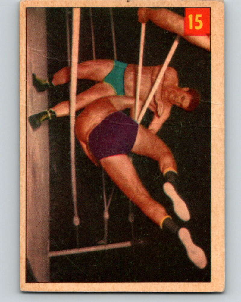 1954 Parkhurst #15 Tim Geohagen Wrestling Vintage Sports Card  V5140
