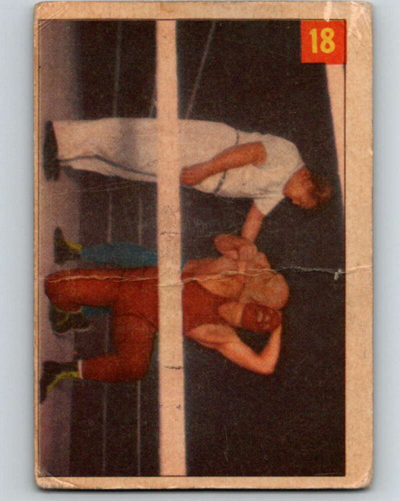 1954 Parkhurst #18 Maurice Tillet Wrestling Vintage Sports Card  V5141