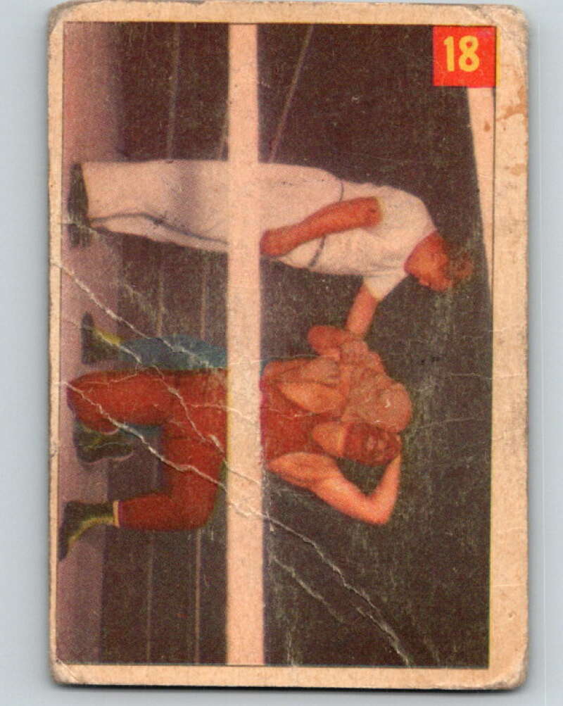 1954 Parkhurst #18 Maurice Tillet Wrestling Vintage Sports Card  V5142