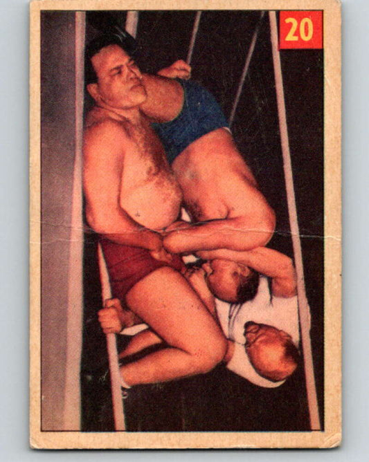 1954 Parkhurst #20 Toar Morgan Wrestling Vintage Sports Card  V5144