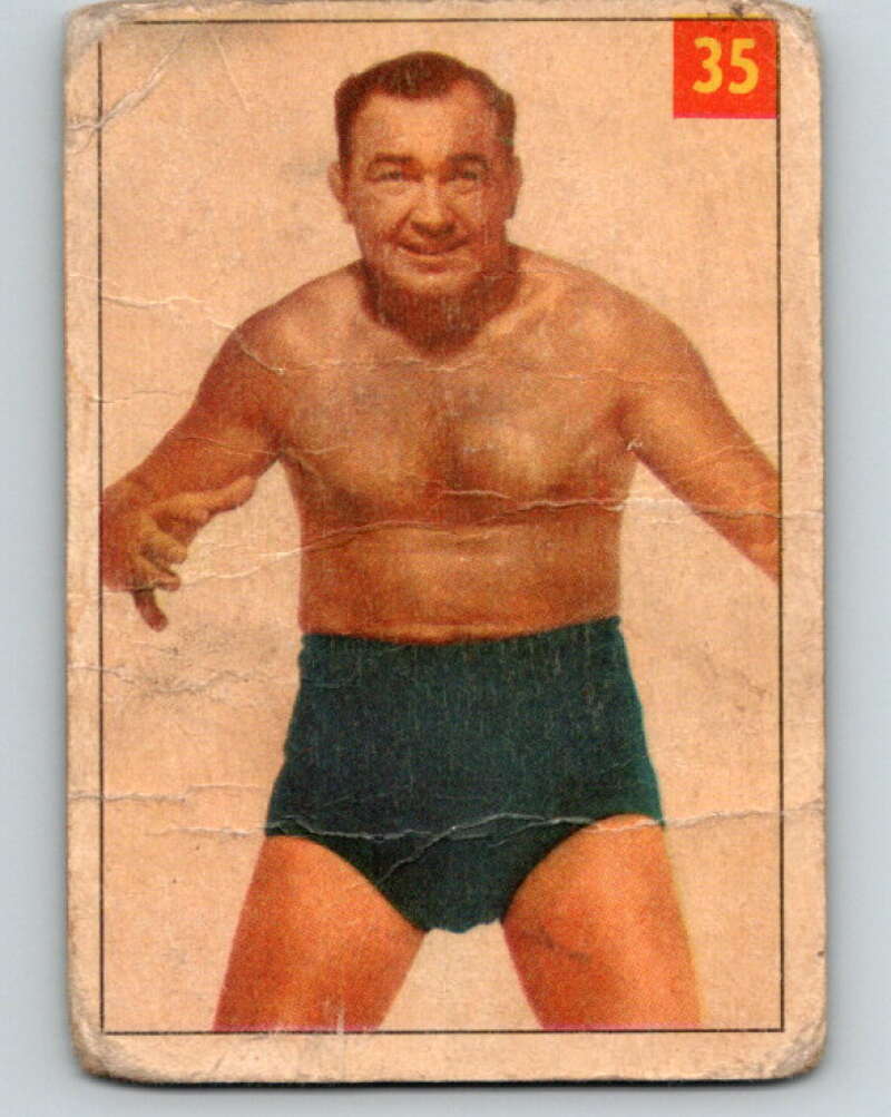 1954 Parkhurst #35 Joe 'Killer' Christie Wrestling Vintage Sports Card  V5156