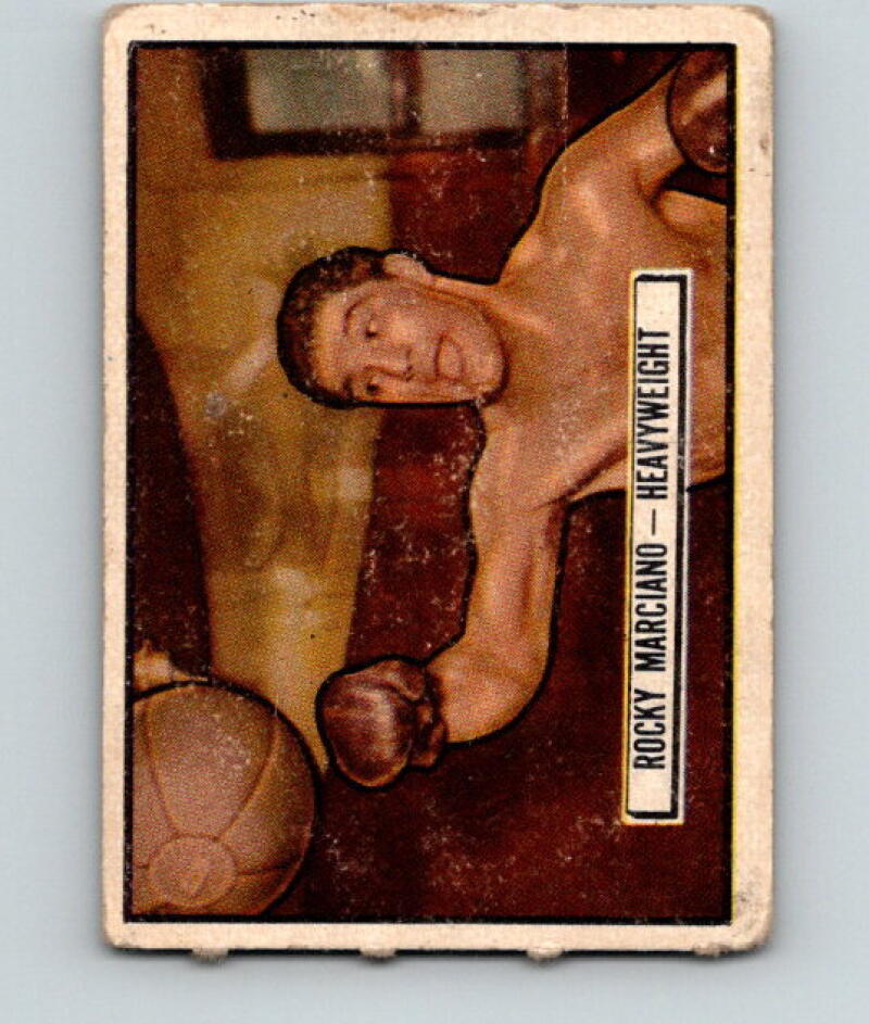 1951 Topps Ringside #32 Rocky Marciano Heavyweight Vintage Boxing V5163
