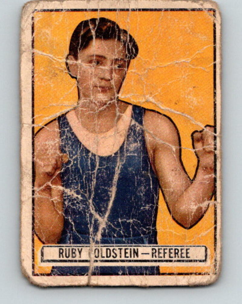 1951 Topps Ringside #46 Ruby Goldstein Referee Vintage Boxing V5165