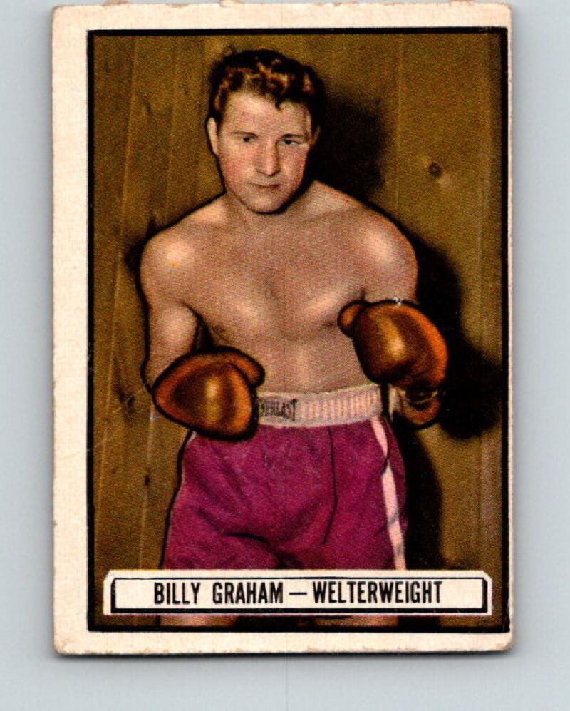 1951 Topps Ringside #74 Billy Graham Welterweight Vintage Boxing V5169