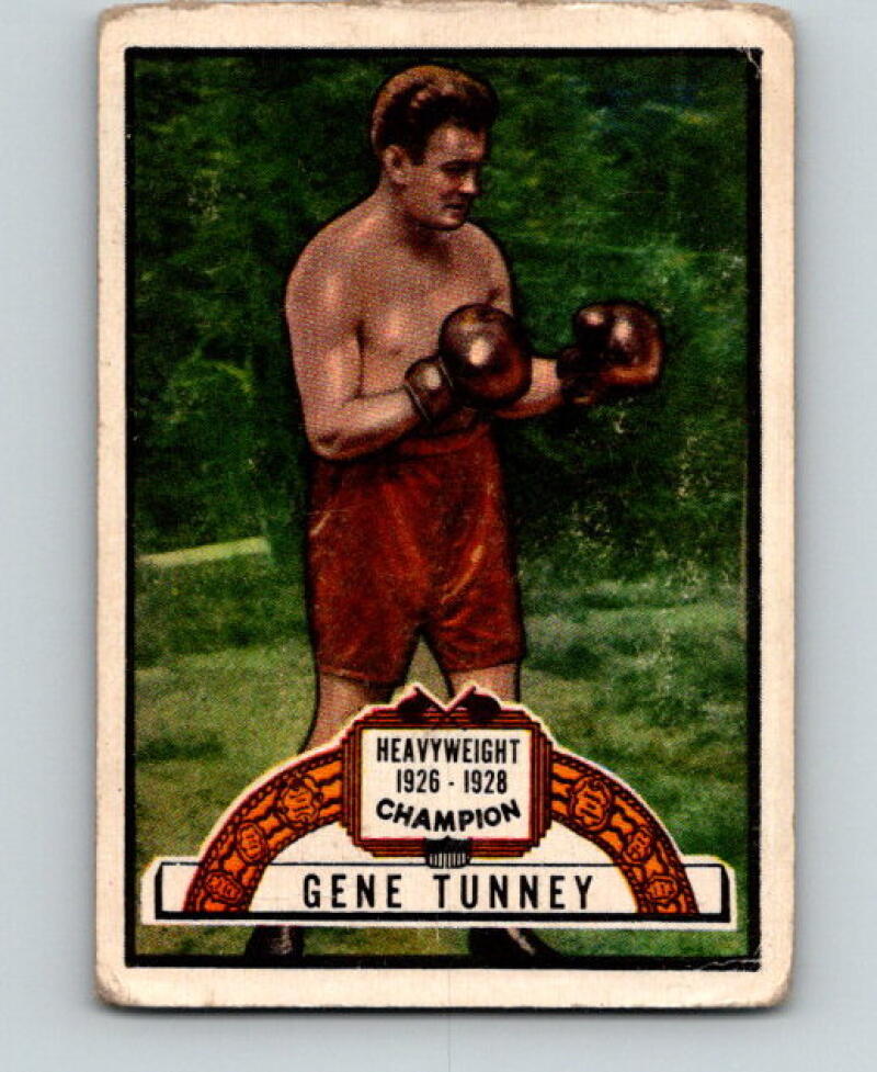 1951 Topps Ringside #95 Gene Tunney Champion Vintage Boxing V5171