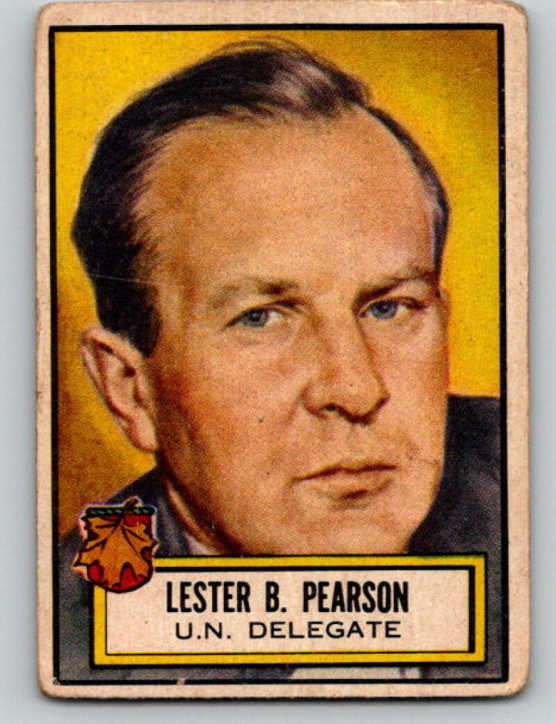 1952 Topps Look 'n See #99 Lester B. Pearson Delegate Vintage Card V5185