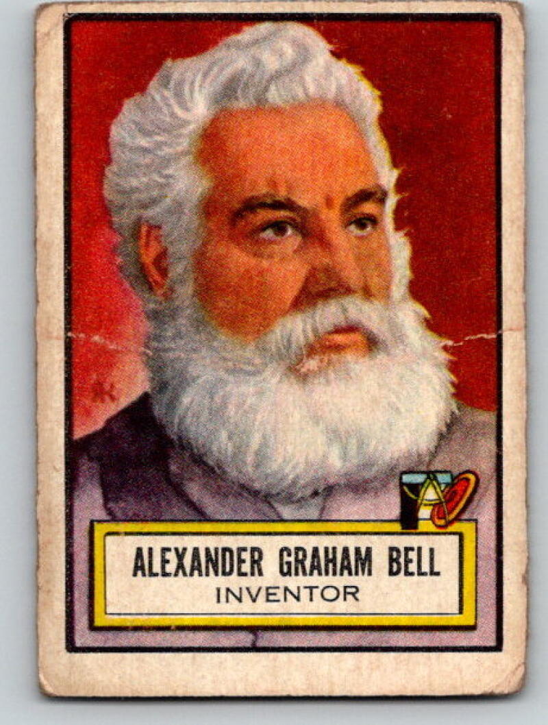 1952 Topps Look 'n See #74 Alexander Graham Bell Inventor Vintage V5188