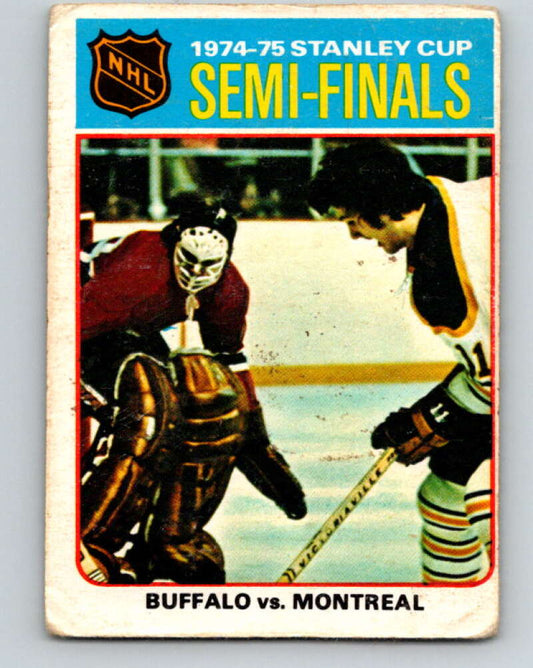 1975-76 O-Pee-Chee #3 Semi-Finals Sabres/Canadiens  V5211