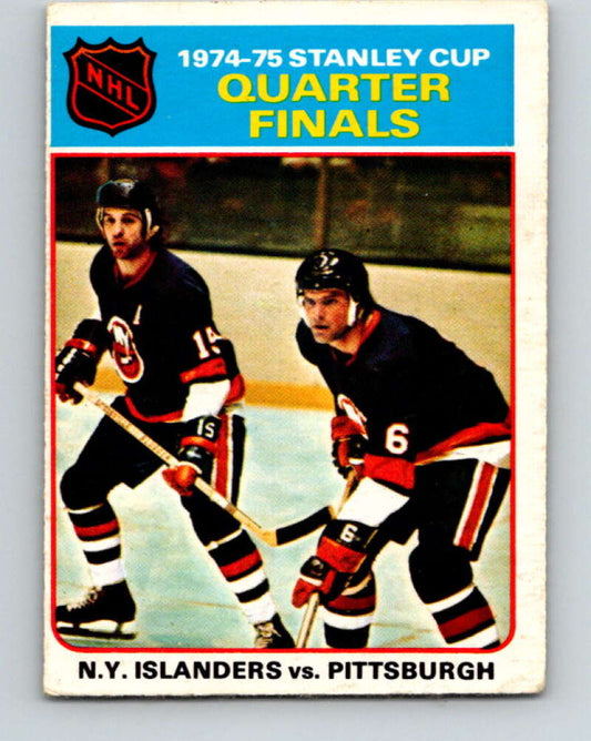 1975-76 O-Pee-Chee #4 Quarter Finals  Islanders/Penguins  V5214