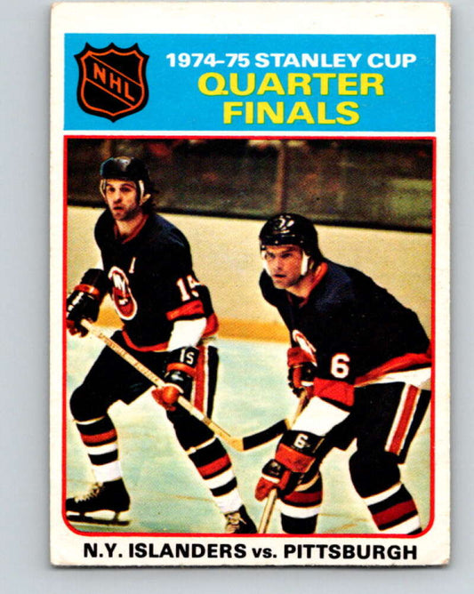 1975-76 O-Pee-Chee #4 Quarter Finals  Islanders/Penguins  V5215