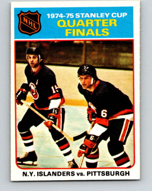 1975-76 O-Pee-Chee #4 Quarter Finals  Islanders/Penguins  V5216