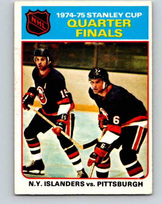 1975-76 O-Pee-Chee #4 Quarter Finals  Islanders/Penguins  V5217