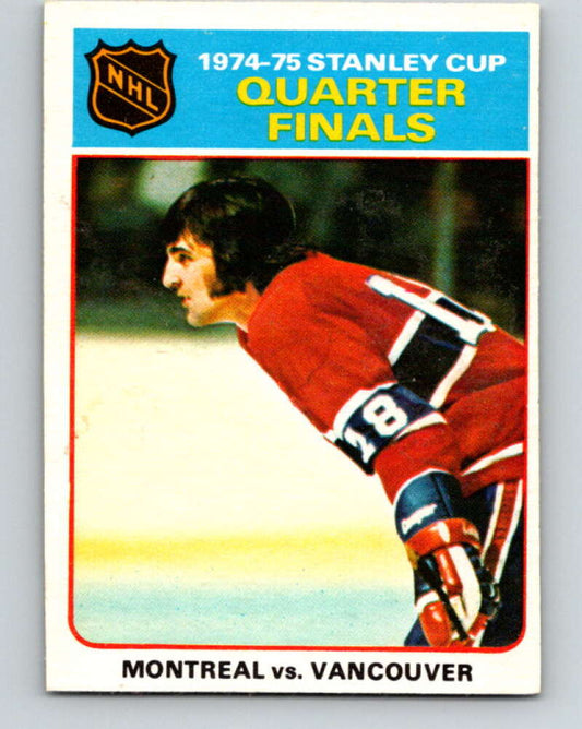 1975-76 O-Pee-Chee #5 Quarter Finals Canadiens/Canucks  V5218