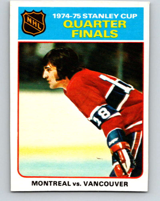 1975-76 O-Pee-Chee #5 Quarter Finals Canadiens/Canucks  V5219