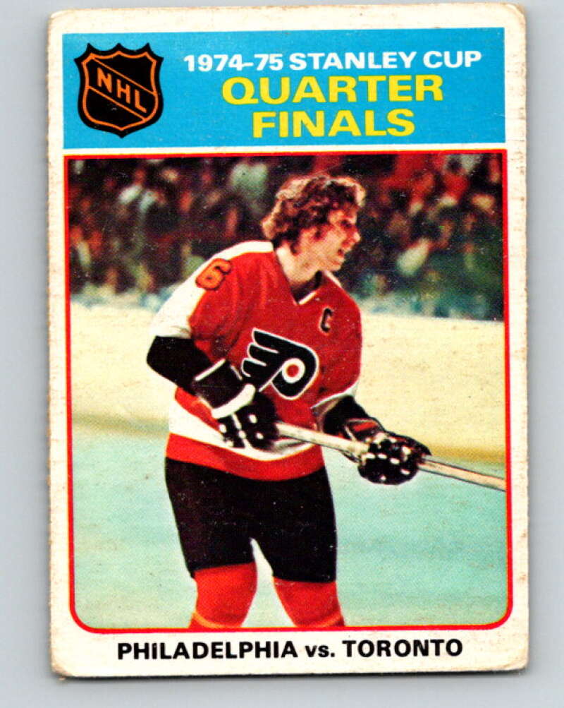 1975-76 O-Pee-Chee #7 Quarter Finals  Flyers/Leafs  V5226