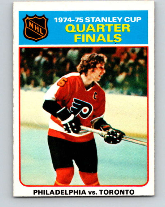 1975-76 O-Pee-Chee #7 Quarter Finals  Flyers/Leafs  V5229
