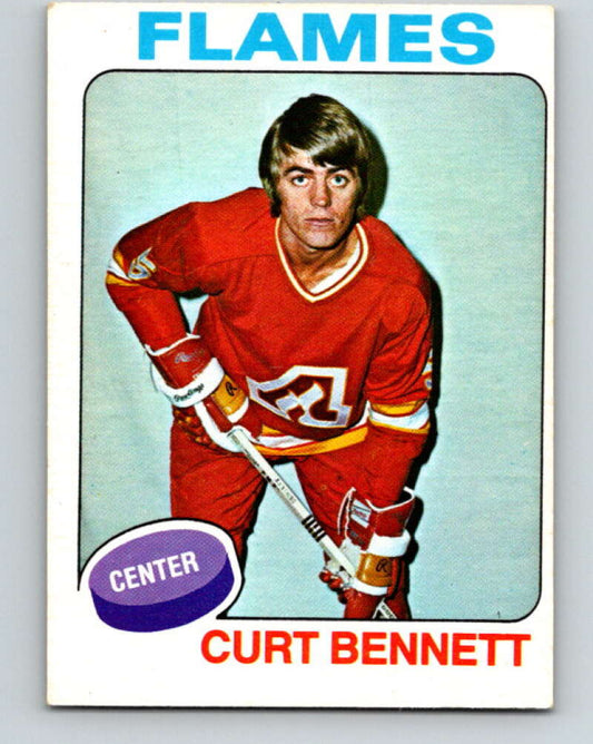 1975-76 O-Pee-Chee #8 Curt Bennett  Atlanta Flames  V5232