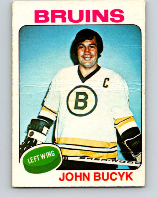 1975-76 O-Pee-Chee #9 Johnny Bucyk  Boston Bruins  V5235