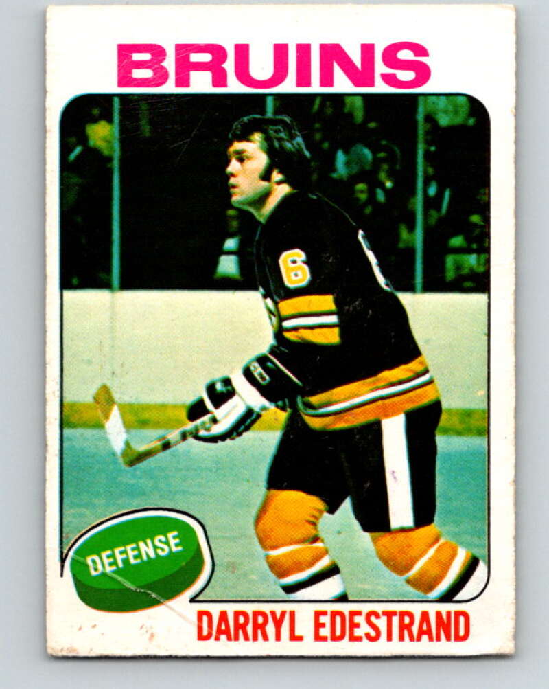 1975-76 O-Pee-Chee #11 Darryl Edestrand  Boston Bruins  V5243